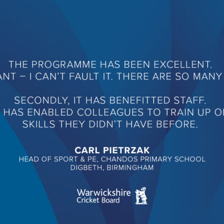 Chance to Shine Case Study 4 - Q&A with Carl Pietrzak, Head of Sport & PE, Chandos Primary School, Digbeth, Birmingham